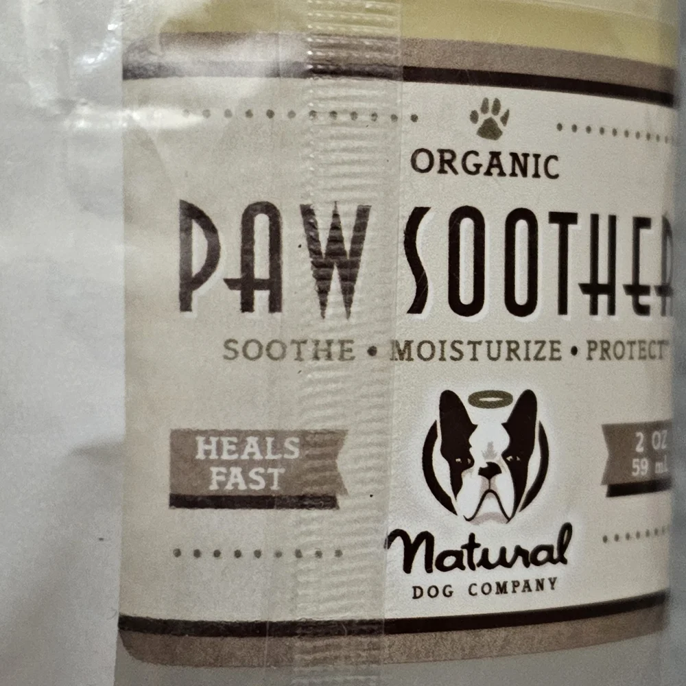 Natural Dog Company Paw Soother Organic Heals Dry Cracked Paws 2oz